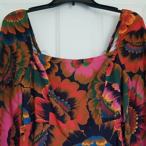 FARM RIO Colorful Flowers Midi Dress - Picture 6 of 16